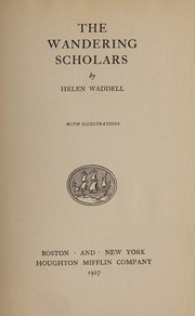 Front cover of The wandering scholars by Helen Waddell