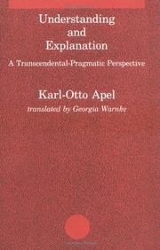 Cover of Understanding and explanation by Karl-Otto Apel