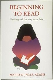 Cover of Beginning to read by Marilyn Jager Adams