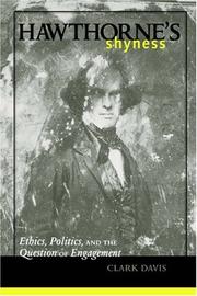 Cover of Hawthorne's shyness by Clark Davis