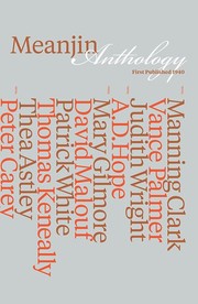 Cover of Meanjin Anthology by Sally Heath