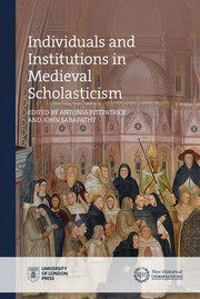 Front cover of Individuals Institutions Medieval Scho by Sabapathy FITZPATRCIK