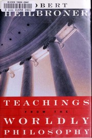Cover of Teachings from the worldly philosophy by Robert L. Heilbroner