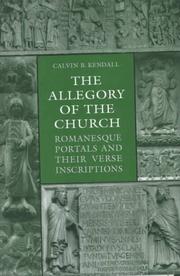 Front cover of The allegory of the Church by Calvin B. Kendall