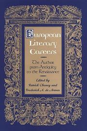 Front cover of European literary careers by Patrick Gerard Cheney