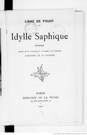 Cover of Idylle saphique by Liane de Pougy