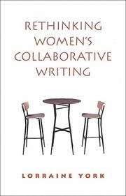 Front cover of Rethinking women's collaborative writing by Lorraine Mary York