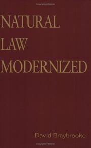 Front cover of Natural Law Modernized (Toronto Studies in Philosophy) by David Braybrooke