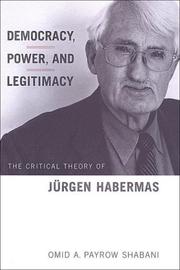 Front cover of Democracy, Power, and Legitimacy by Omid A. Payrow Shabani