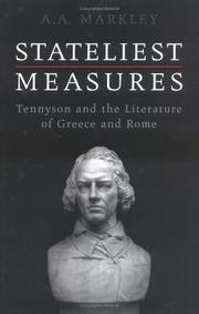Cover of Stateliest measures by A. A. Markley