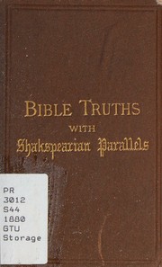 Cover of Bible truths, with Shakspearian parallels by James B. Brown