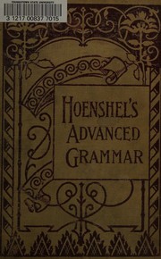 Cover of Hoenshel's advanced grammar by E. J. Hoenshel