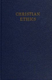 Front cover of Christian ethics by Adolf Wuttke