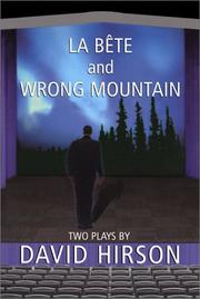 Cover of La bête by David Hirson