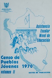 Front cover of Censo de pueblos jóvenes, 1970 by Peru. Oficina Nacional de Estadística y Censos.