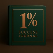 Front cover of 1% Success Journal + AudioBook + Affirmation Cards + Bonus by Unknown