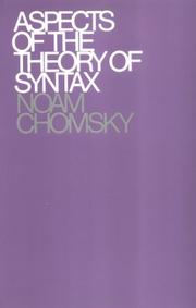 Front cover of Aspects of the Theory of Syntax by Noam Chomsky