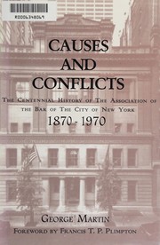 Cover of Causes and conflicts by George Whitney Martin