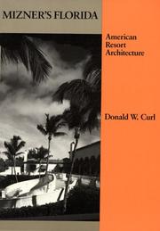 Cover of Mizner's Florida by Donald Walter Curl