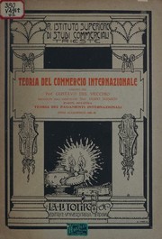 Front cover of Teoria del commercio internazionale by Gustavo Del Vecchio