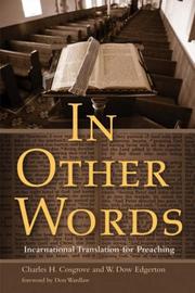 Cover of In other words by Charles H. Cosgrove