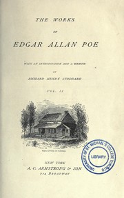 Front cover of The Works of Edgar Allan Poe - Vol. II (Assignation / Balloon-Hoax / Black Cat / Cask of Amontillado / Descent Into the Maelstrom / Facts in the Case of M. Valdemar / Fall of the House of Usher / Gold-Bug / Imp of the Perverse / Island of the Fay / Masque of the Red Death / Mesmeric Revelation / Ms. Found in a Bottle / Murders in the Rue Morgue / Mystery of Marie Roget / Oval Portrait / Pit and the Pendulum / Premature Burial / Purloined Letter / Tell-Tale Heart / Thousand-and-Second Tale of Scheherazade / Unparalleled Adventure of One Hans Pfaall / Von Kempelen and His Discovery) by Edgar Allan Poe
