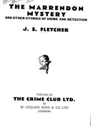 Front cover of The Marrendon Mystery by Joseph Smith Fletcher