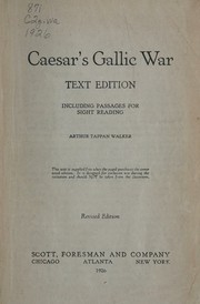 Cover of Caesar's Gallic War by Julius Caesar