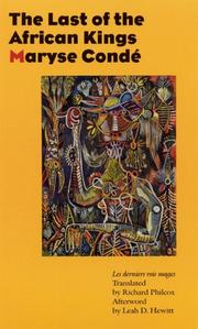Front cover of The last of the African kings by Maryse Condé