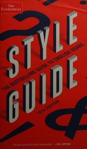 Cover of Style Guide by The Economist