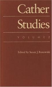 Cover of Cather Studies Volume 2 by Cather Studies