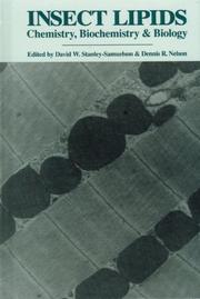 Cover of Insect lipids by David W. Stanley