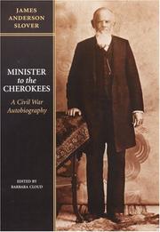Front cover of Minister to the Cherokees by James Anderson Slover