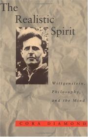 Front cover of The realistic spirit by Cora Diamond