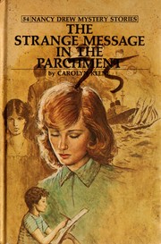 Front cover of The Strange Message in the Parchment by Carolyn Keene