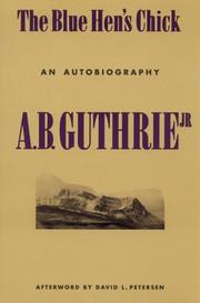 Cover of The blue hen's chick by A. B. Guthrie