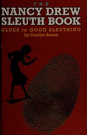 Front cover of The Nancy Drew sleuth book by Carolyn Keene