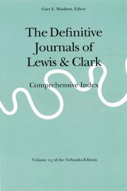 Cover of The definitive journals of Lewis & Clark by Meriwether Lewis