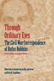 Cover of Through ordinary eyes by Rufus Robbins