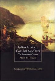 Front cover of Indian affairs in colonial New York by Allen W. Trelease