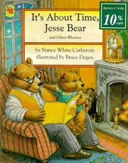 Front cover of It's about time, Jesse Bear, and other rhymes by Nancy White Carlstrom