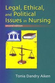 Front cover of Legal, Ethical, and Political Issues in Nursing by Tonia Dandry Aiken