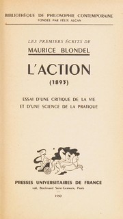 Cover of L'action (1893) by Maurice Blondel