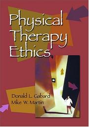 Front cover of Physical therapy ethics by Donald L. Gabard