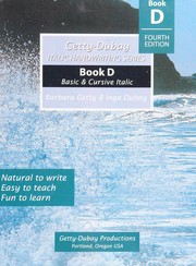 Front cover of Getty-Dubay Italic Handwriting Series Book D by Barbara Getty