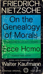 Front cover of On the genealogy of morals.  Ecce Homo by Friedrich Nietzsche