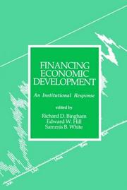Cover of Financing economic development by Richard D. Bingham