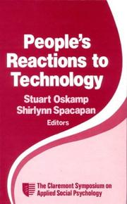 Cover of People's reactions to technology by Claremont Symposium on Applied Social Psychology (1989)