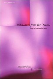 Front cover of Architecture from the outside by Elizabeth Grosz