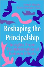 Front cover of Reshaping the principalship by Karen Seashore Louis